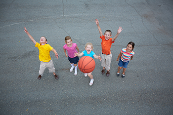 basketball kids playing member engagement